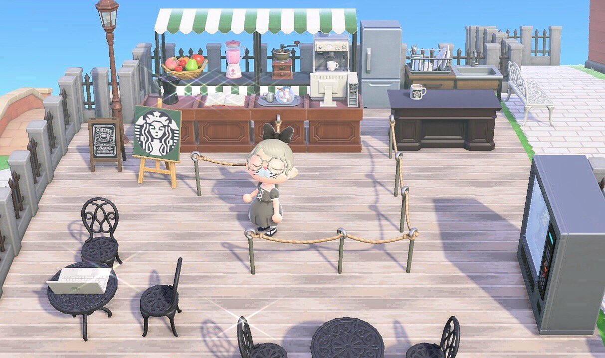 あつ森 住宅街とカフェ通り～おしろシリーズを使ったエリア分け～島クリエイト 02 AnimalCrossing