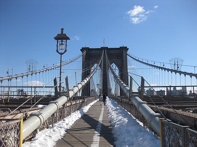 ブルックリンブリッジ 観光 歩いて渡る