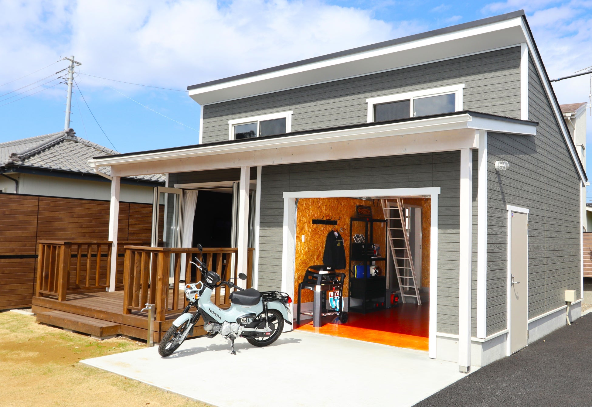 ガレージ 小屋 アウトドア キャンプ 釣り