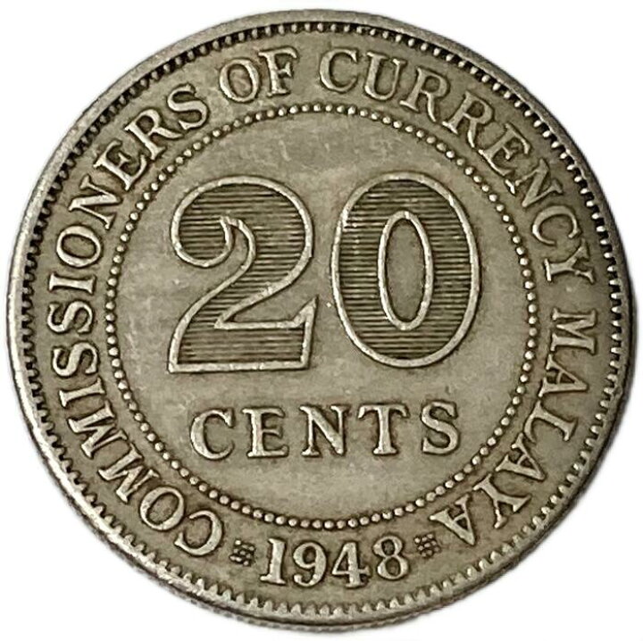 海峡植民地10セント 1919年 壱角