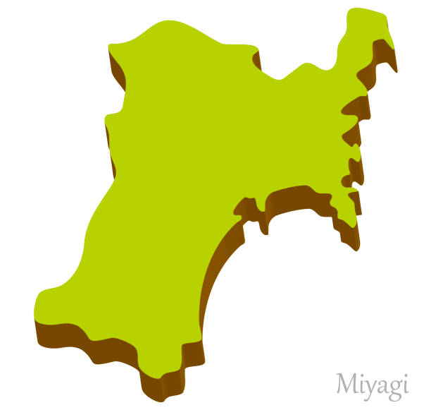 宮崎県 市町村別 の白地図のイラスト素材イラスト無料・かわいいテンプレート