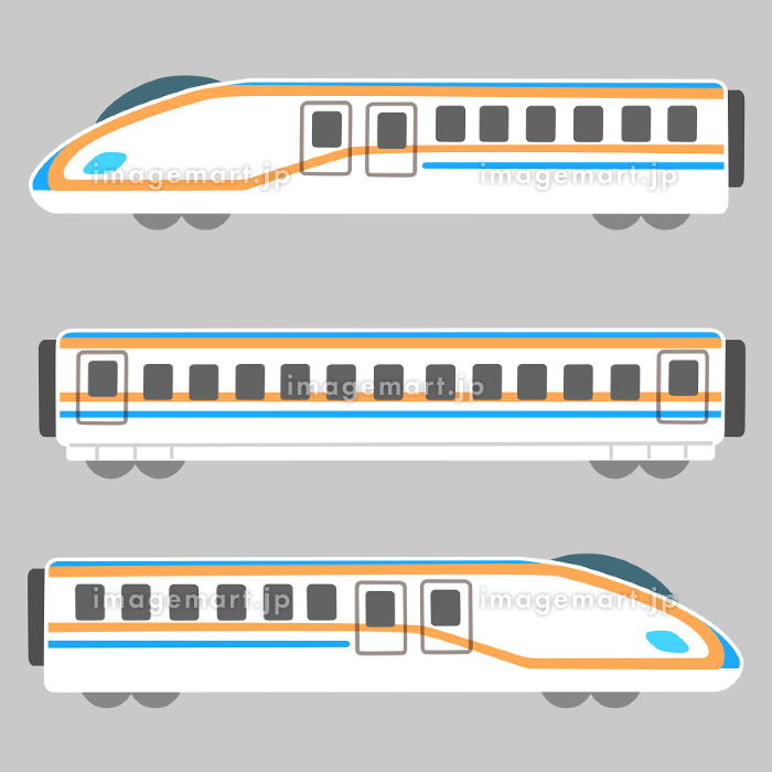 新幹線のかわいい手書きイラスト無料フリー素材まとめ - ONWAイラスト
