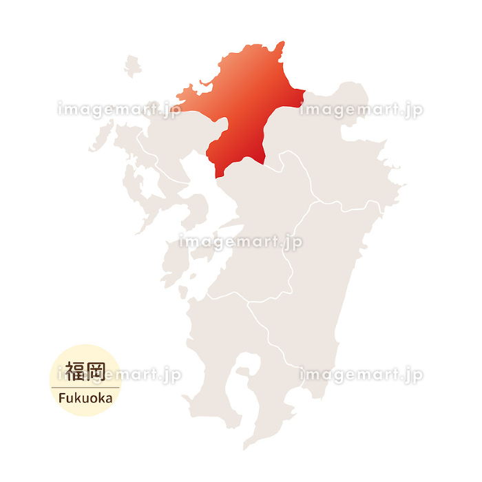 九州・沖縄地方8県の地図イラストを無料ダウンロード