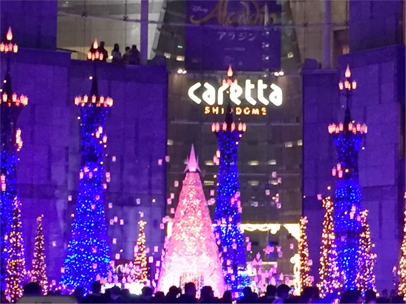 カレッタ汐留イルミネーション」でディズニープリンセスの世界を体感