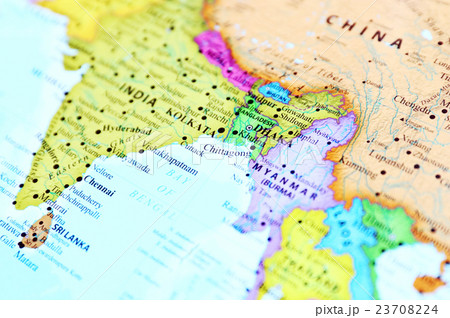バングラデシュ白地図ベクター地図素材のダウンロード販売アフロモール