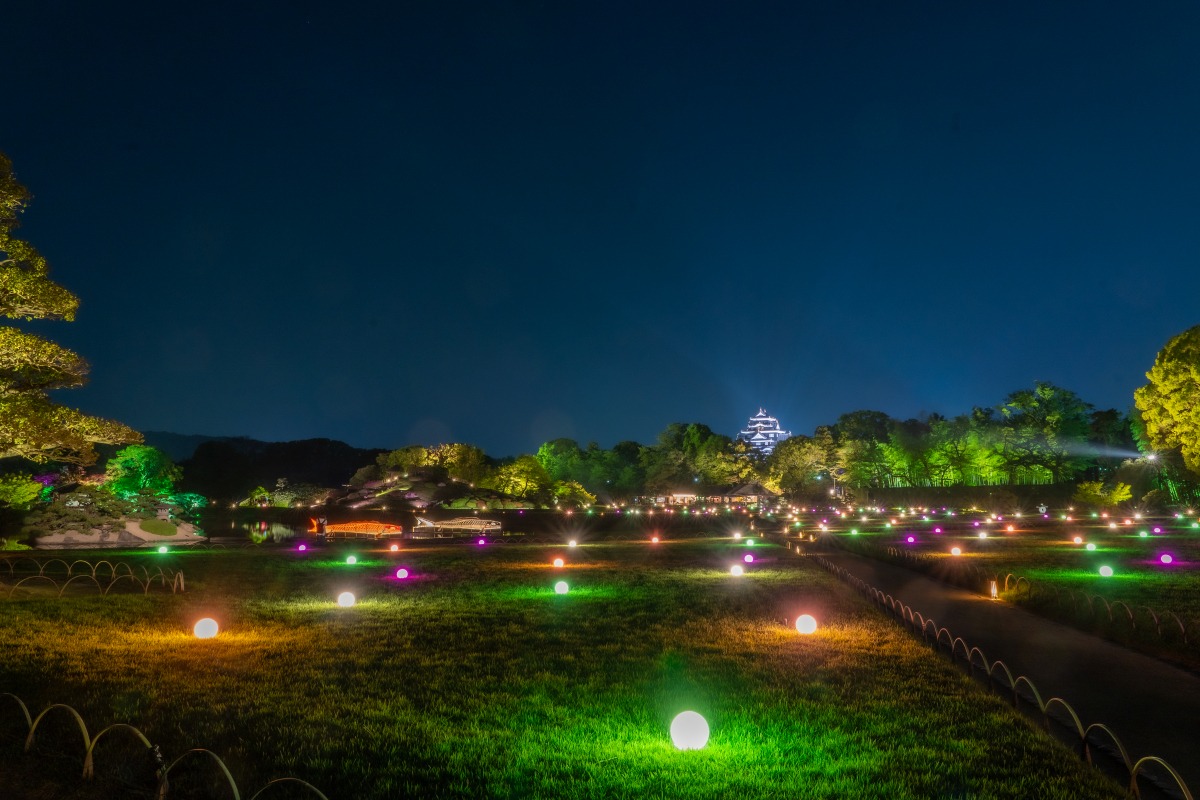 2025.8.1-31 岡山後楽園 夏の幻想庭園岡山市北区子どもとおでかけ