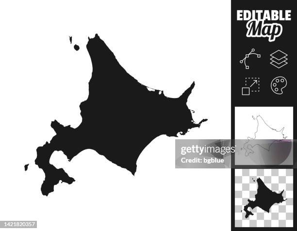 簡略化した北海道の地図のイラスト商用OKの無料イラスト素材サイト ツカッテ