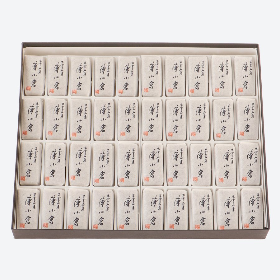 桂月堂＞薄小倉 40個入島根県松江市三越伊勢丹ふるさと納税