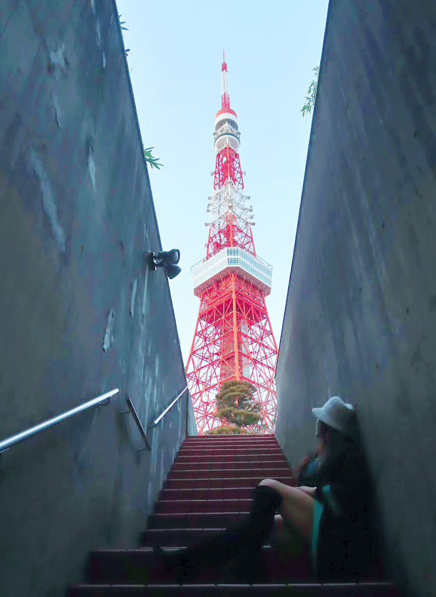 東京タワーと撮るのに1番オススメの場所🗼 今まで色々東京タワーを撮ってきたけど 1番シンプルで綺麗に撮れる場所は、