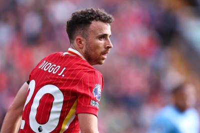 ポルトガル代表でともに戦ったＣ・ロナウド 左 とディオゴ・ジョタ