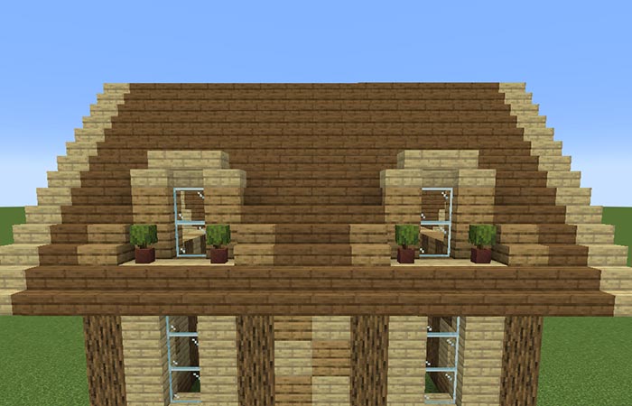 簡単シンプル！ マイクラで家の屋根を作る方法