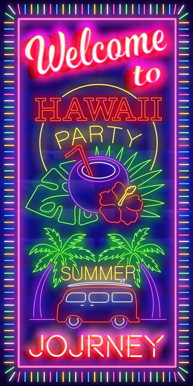 ネーム×アロハブロッサム、ミッキーマウスの“アロハポーズ風”ハンドサインの総柄ハワイアンシャツ - ファッションプレス