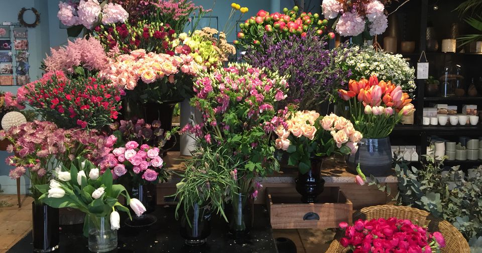 海外の可愛い花屋さんの写真・画像素材-Snapmart スナップマート