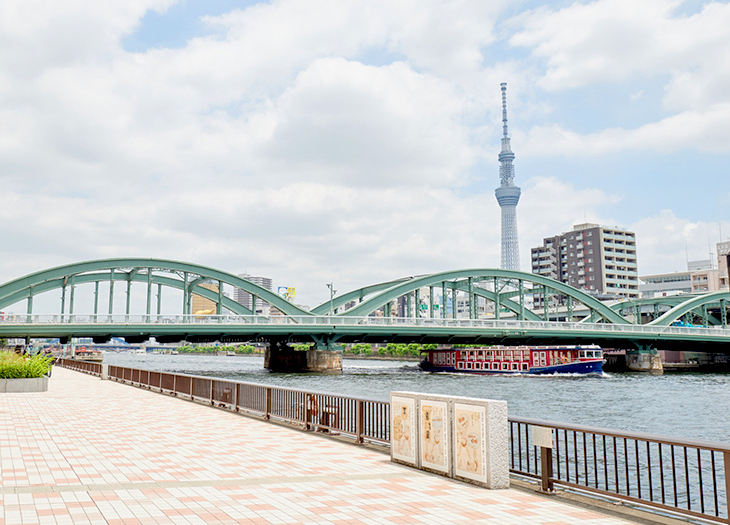 隅田川テラスで春のお散歩、フォトスポット攻略マップ。 - 中央区観光協会特派員ブログ