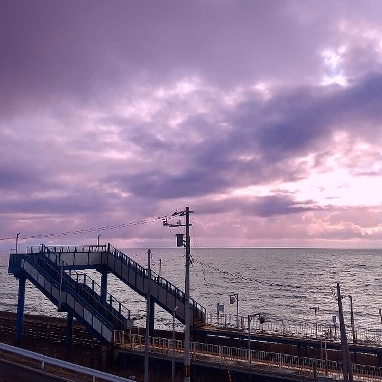 海が見える駅 北海道 室蘭本線