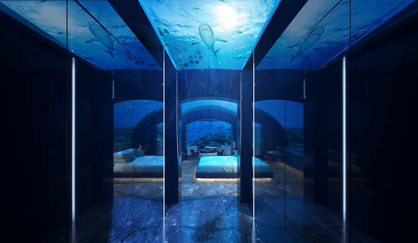 サメと一緒に眠れるかも？ モルディブにできた世界初の海中ヴィラをのぞいてみたBusiness Insider Japan