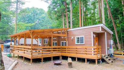 吹上温泉 峯雲閣 日帰り入浴記「天然の滝つぼを利用した大露天風呂」 - 大露天風呂の日記