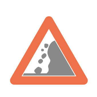 グリーンクロス ＳＬ立看板落石注意５５０ｘ１４００ 6300020690 1台