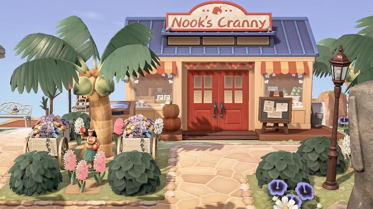 あつ森 たぬき商店周りのレイアウト～ポップで可愛い島の売店～ - マイミーボックス