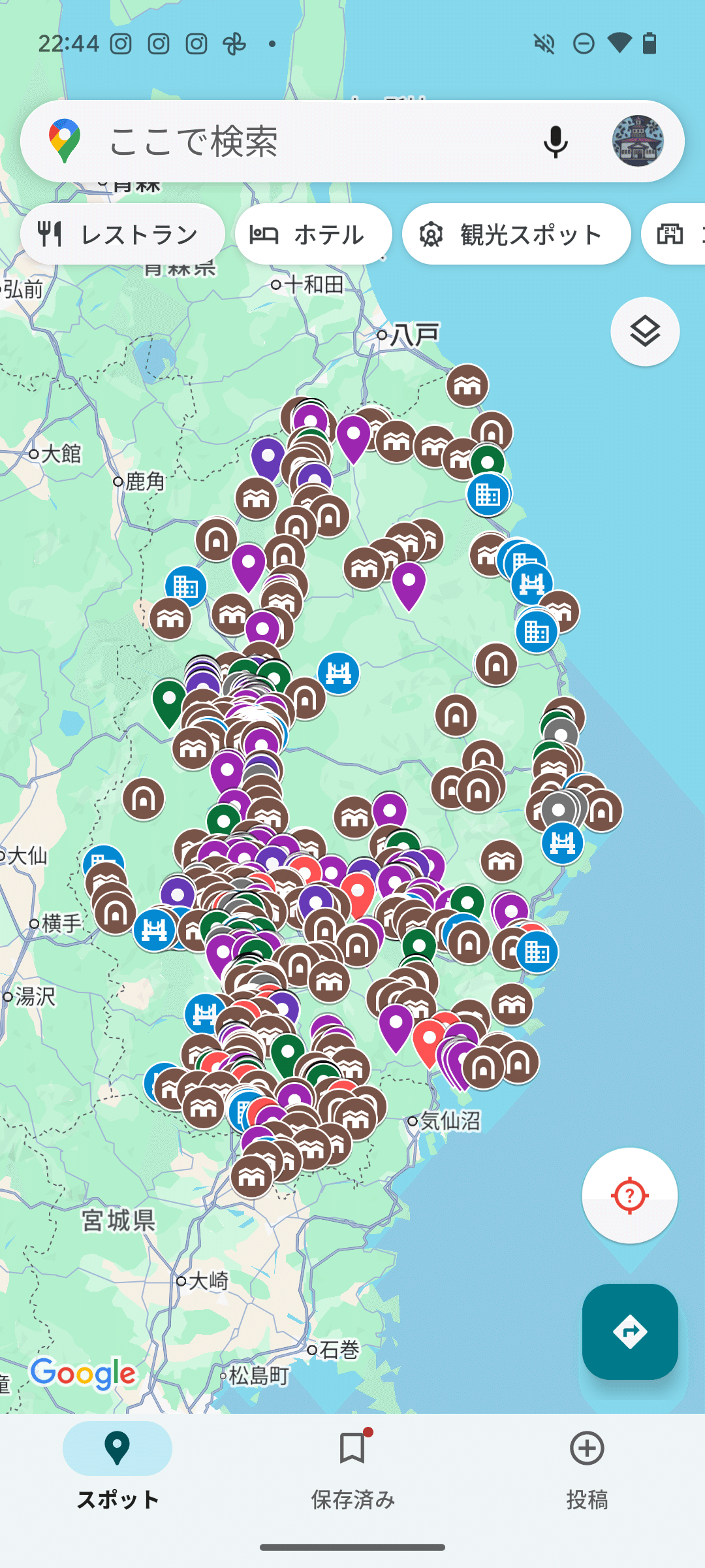 岩手県地図イラストのフリー素材イラストイメージ