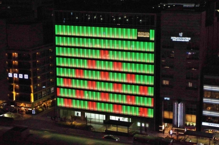 京都駅周辺 ライトアップTikTok