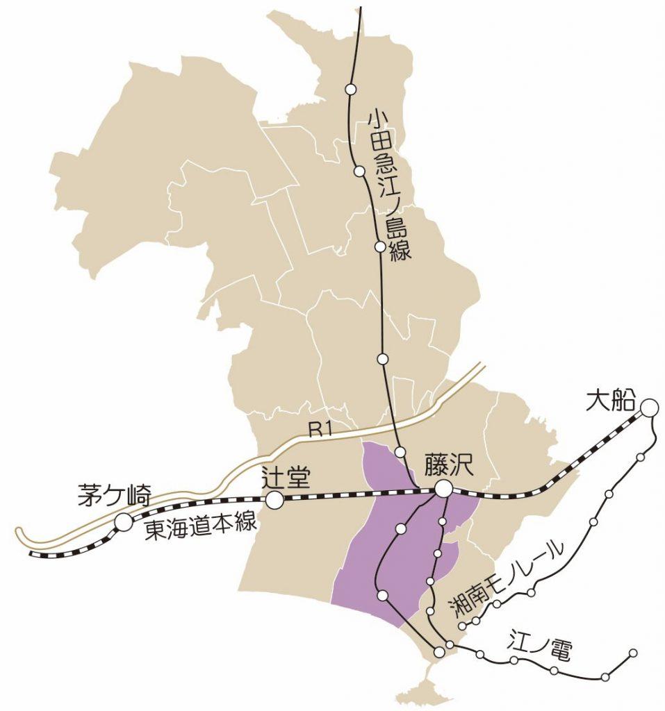 江の島と鵠沼海岸ビーチを歩くサーファー 写真素材5195513- フォトライブラリ