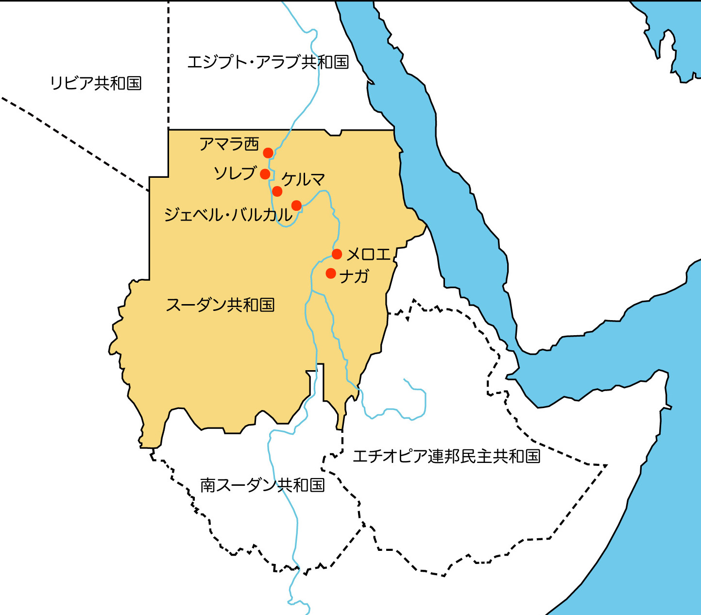 南スーダンの赤い地図地図作成 ベクター, 赤,