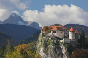 ブレッド城と聖マリア教会写真アールクリエーション