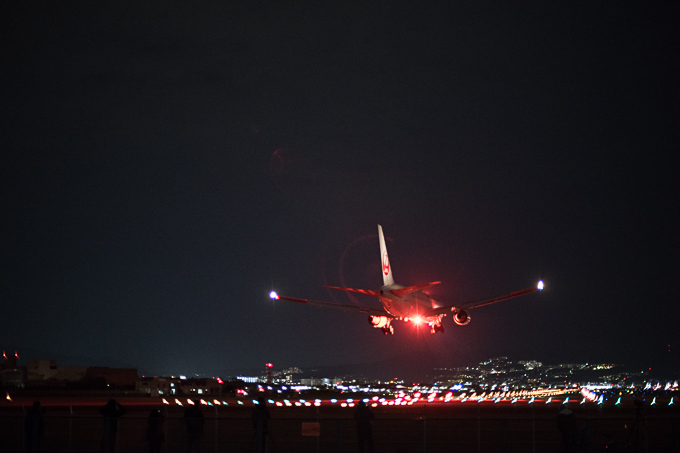大阪伊丹空港 千里川堤防からの夜景 Night