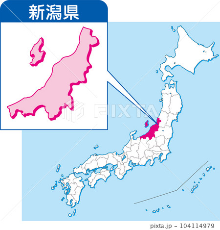 新潟県の地図Map-It マップ・イット