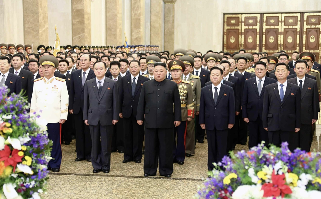 平壌、北朝鮮 - 2019年5月2日:金日成と金正日の首都の廟と墓のクムスサン記念宮殿の写真素材・画像素材