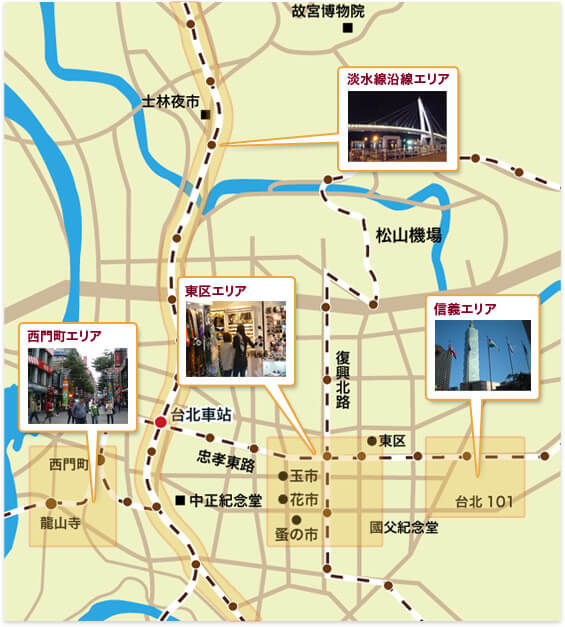 台北市の地図。のイラスト素材・ベクター Image 88426011