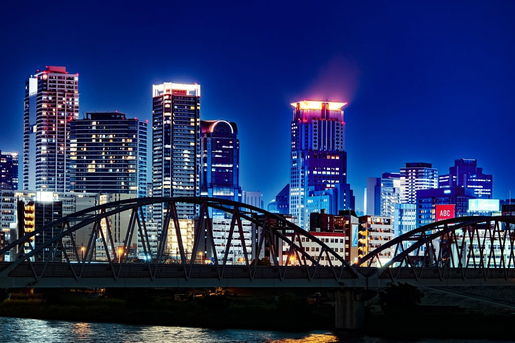 大阪駅前第三ビルの夜景 大阪府大阪市北区
