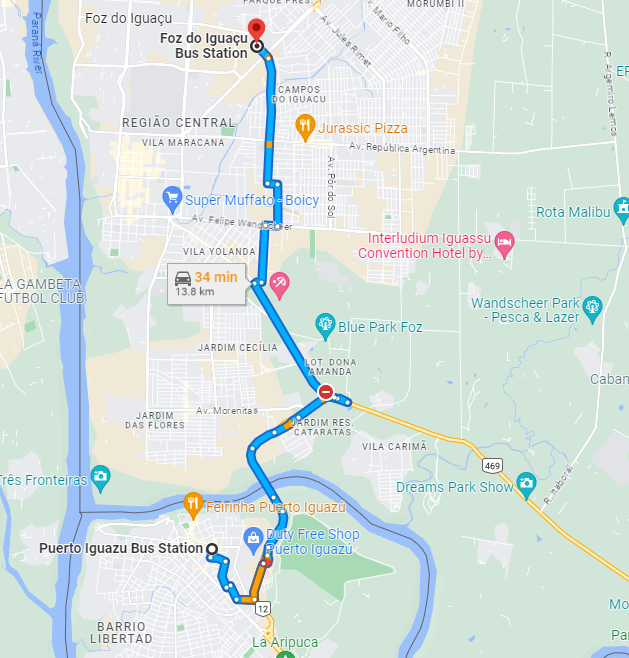 イグアスの滝•ブラジル側 民宿小林inパラグアイ。行き方や費用詳細 - YouTube