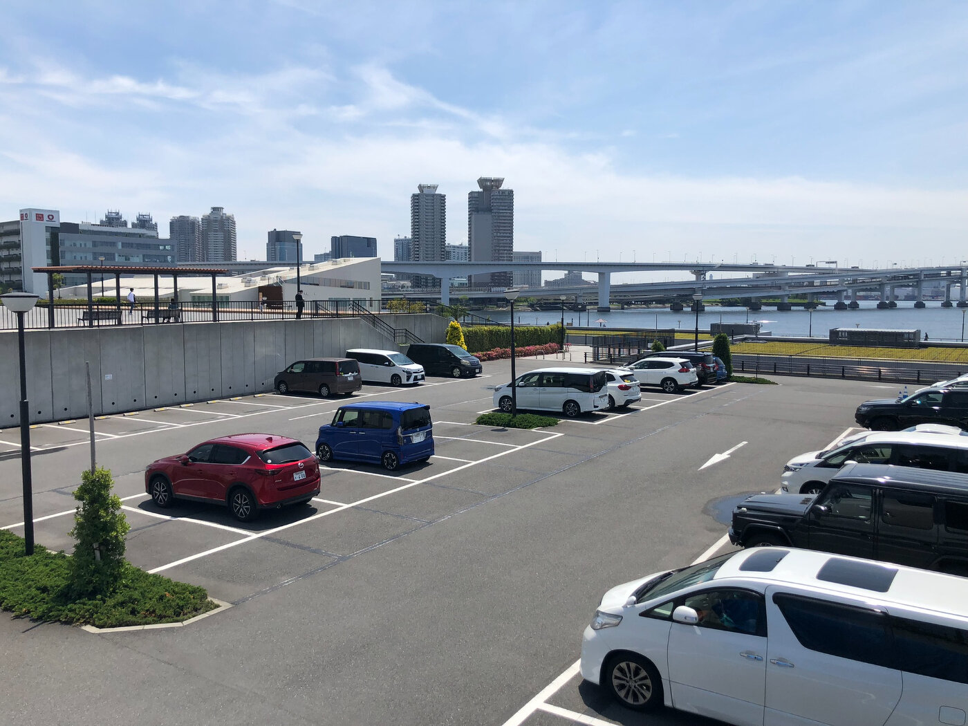 豊洲ぐるり公園 豊洲埠頭先端部雨 風 呂