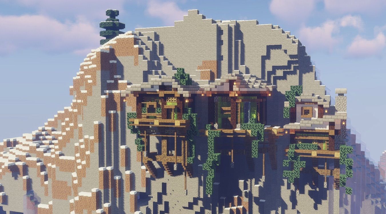 崖の拠点完成と、倉庫作り 農場地区シーズン２しろの庭 しろがマインクラフトで遊ぶブログ