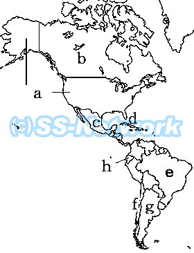 国名北アメリカ州・オセアニア州