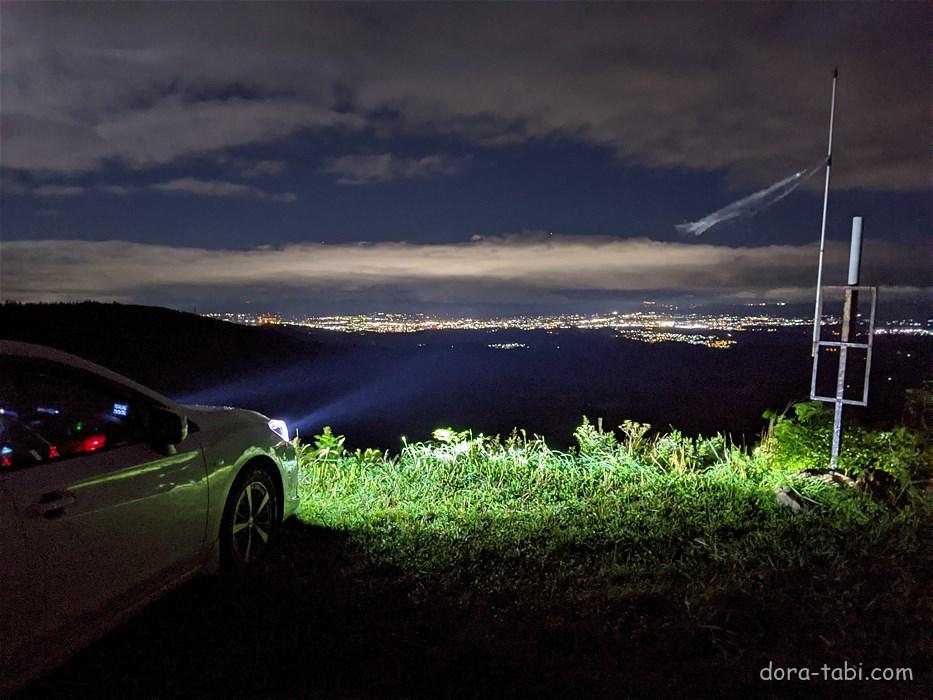 愛宕山展望台の夜景情報 – 岩手県盛岡市