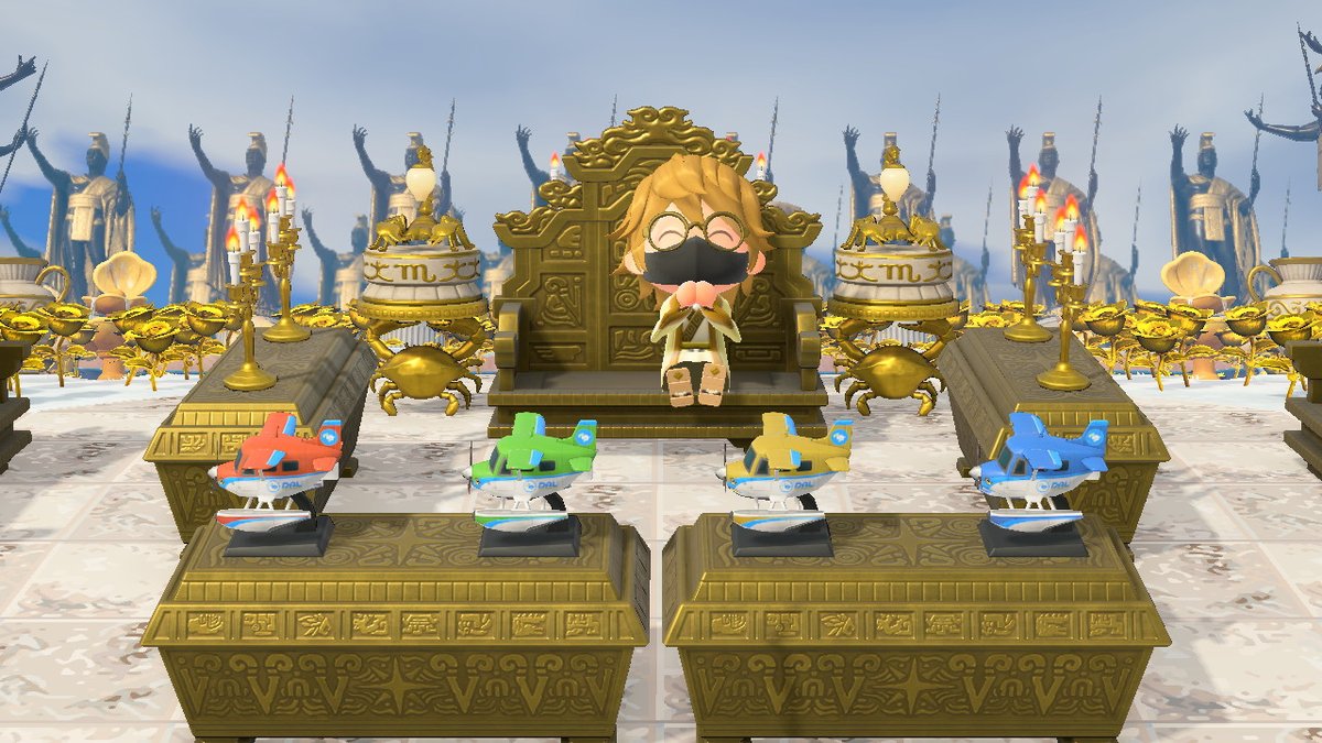 あつ森の飛行場についです。 - 色が4色あるのですがどの色が1番人気な- Yahoo!知恵袋