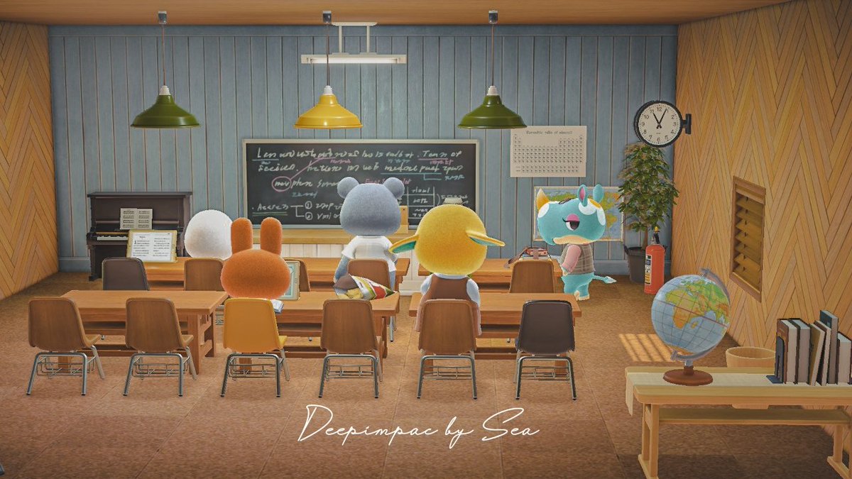 あつ森 こんな学校に通いたい!海外勢がコーディネートした教室が素晴らしすぎる! - あつ森まとめ速報