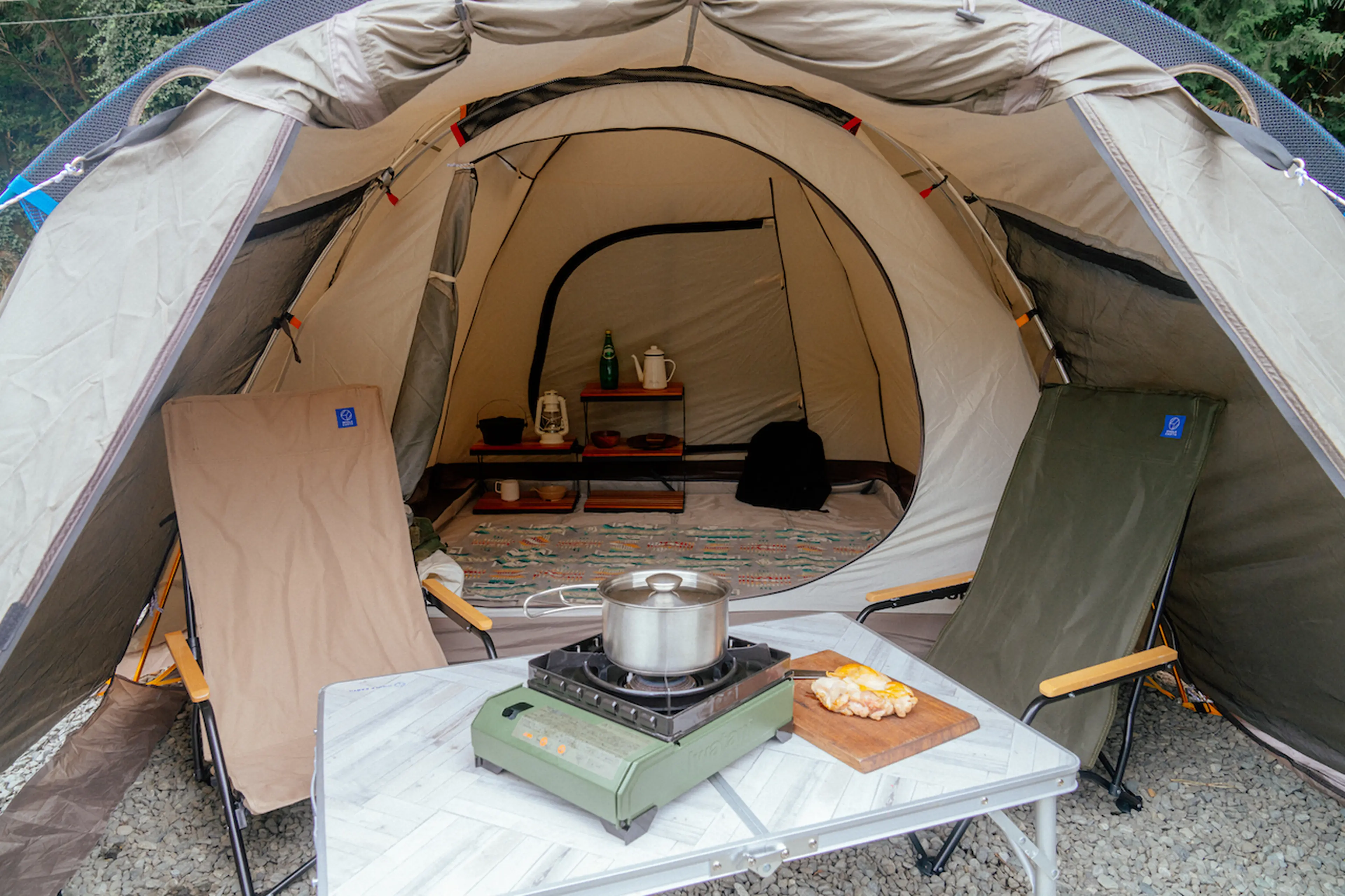 あつ森 キャンプサイトのレイアウト～自然な森の中でソロキャンプ～ - マイミーボックス