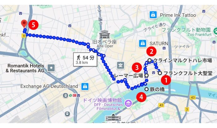 フランクフルトの気温と降水量
