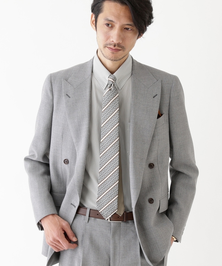 TAKEO KIKUCHIタケオキクチTHE FLAGSHIP キューバビーチリネン ダブルブレステッドスーツ