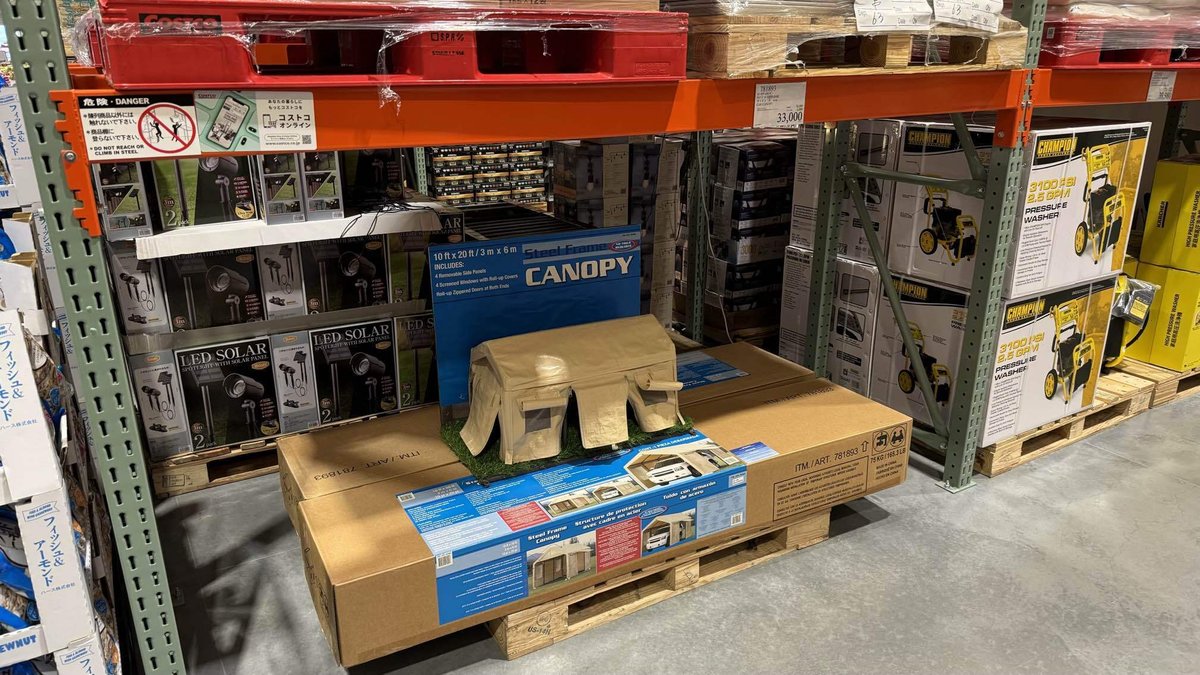 コストコのガレージテント大きさとコスパが規格外！口コミ＆組み立て 動画 も