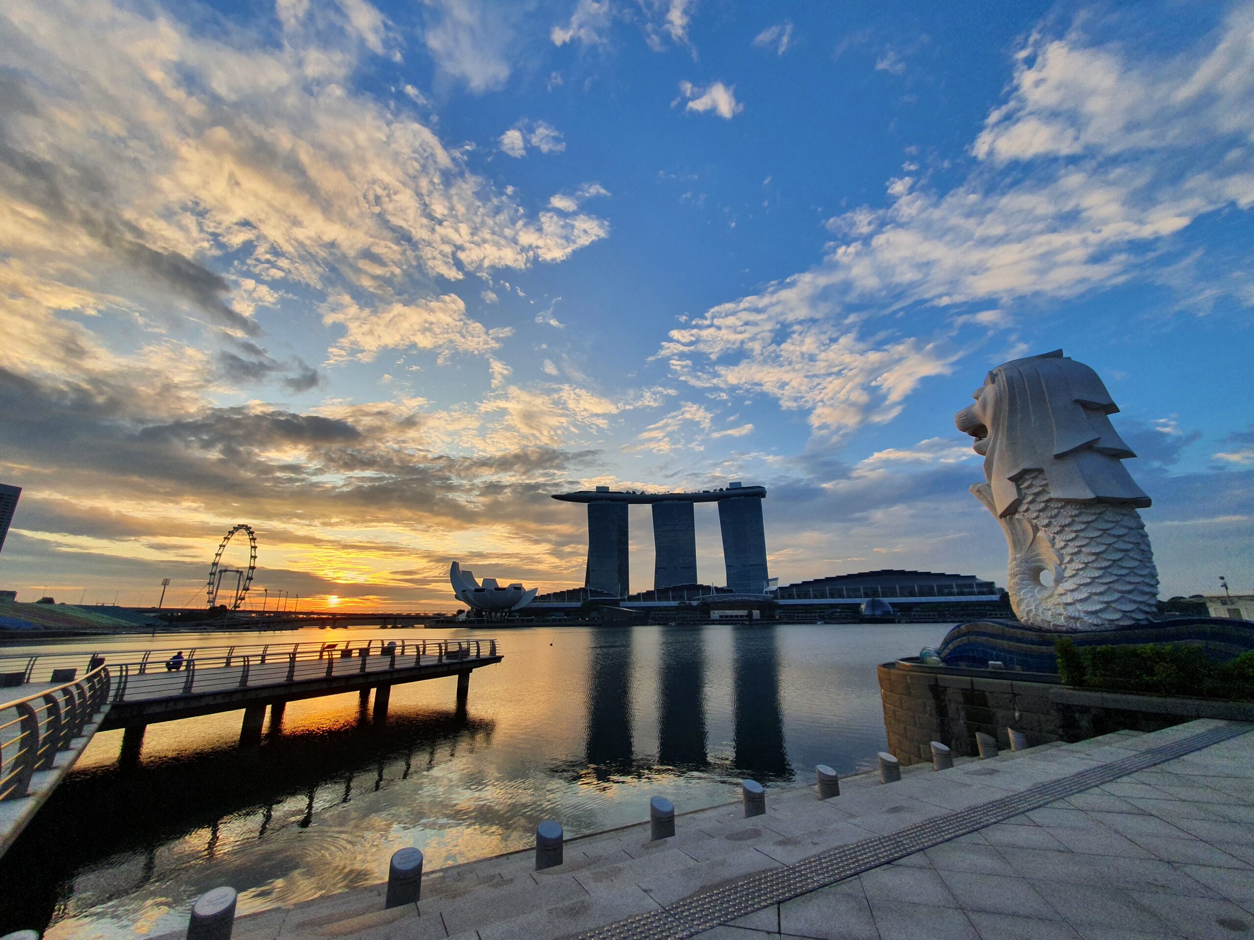 Singapore Merlion Park at