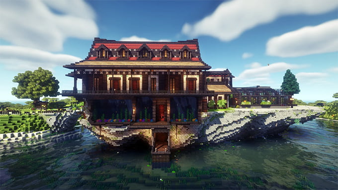 minecraft 物件紹介モダンハウス