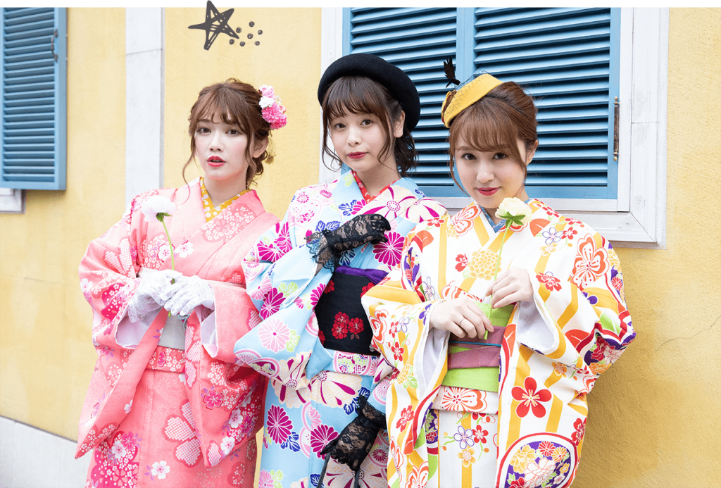 浅草着物レンタル花乃和服ヘアセット込みで安い！カップルにも人気