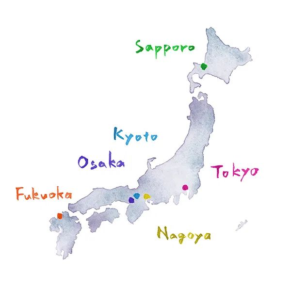 47都道府県の地図 都道府県市区町村