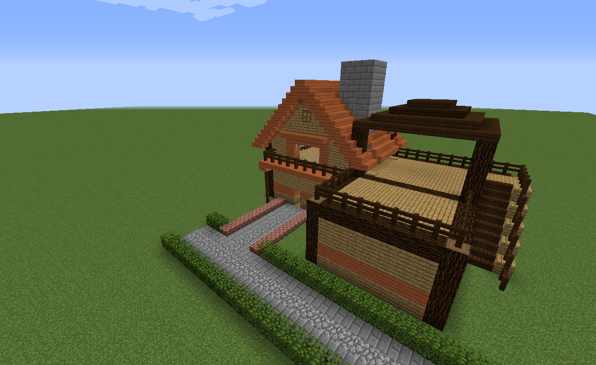 宮殿②アプローチ階段づくり Minecraft サバイバルハード巨大建築