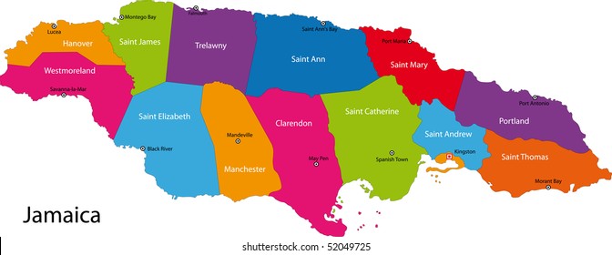 ジャマイカ 地図 Shell